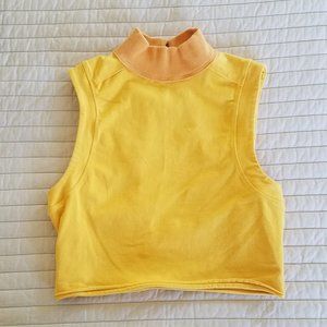 BDG Mock Neck Tank with Keyhole Back